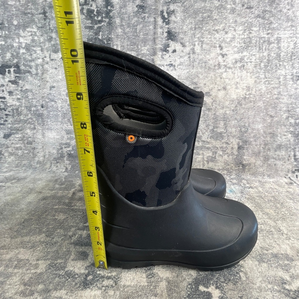 Bogs Unisex Youth Size 3 Neo Classic Waterproof Cold Weather Boots Camo Black - Picture 4 of 11